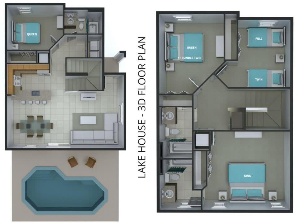 4Br Townhome With Lake View - Bl481 Kissimmee Ngoại thất bức ảnh